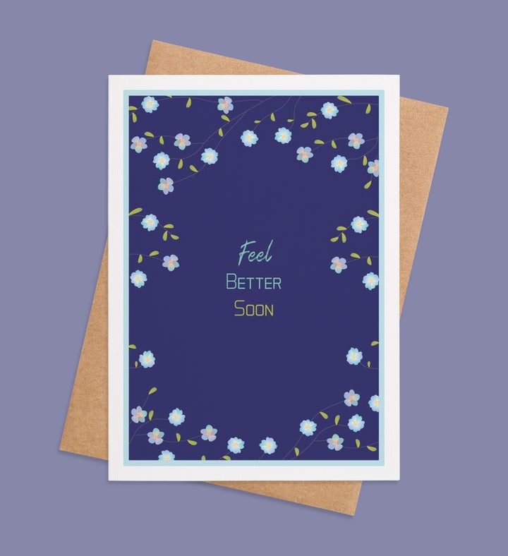 Blooming Healing Wishes Get Well Greeting Card