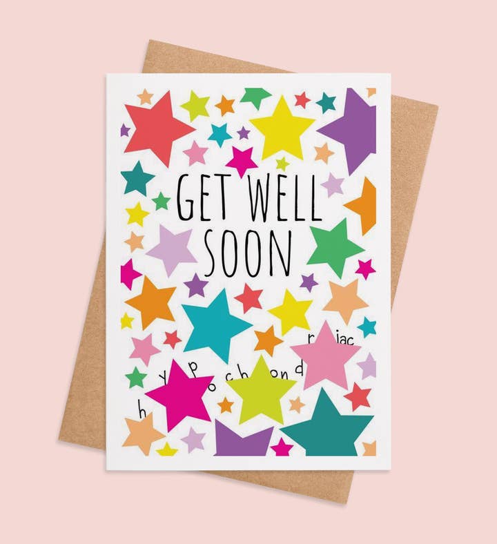 Starry Cheer Up Get Well Greeting Card Image