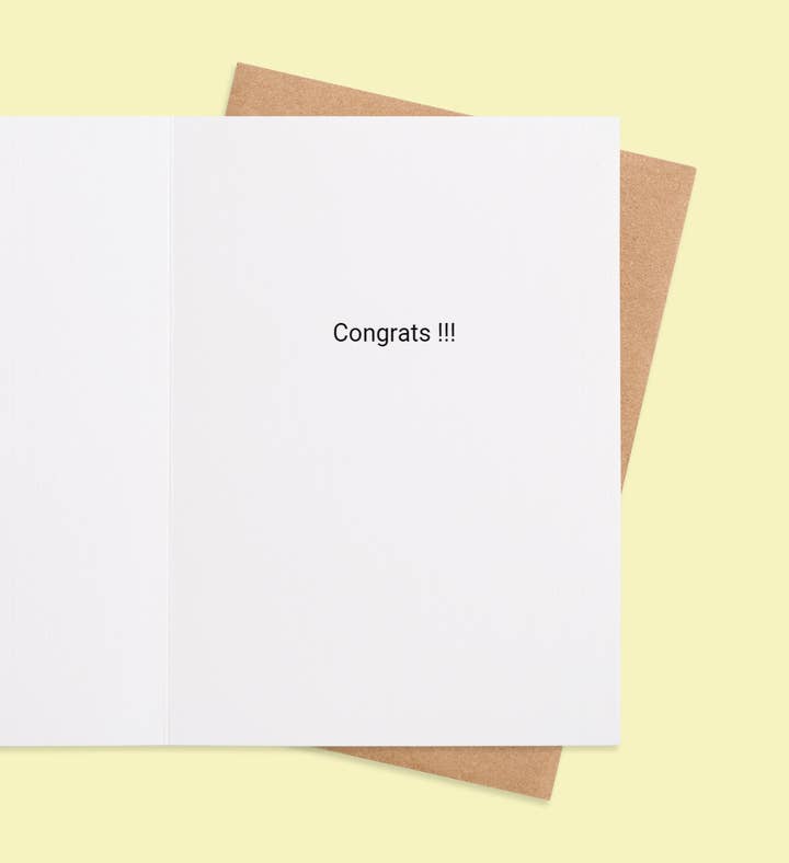 Gold Star Glory Graduation Greeting Card Inside Image
