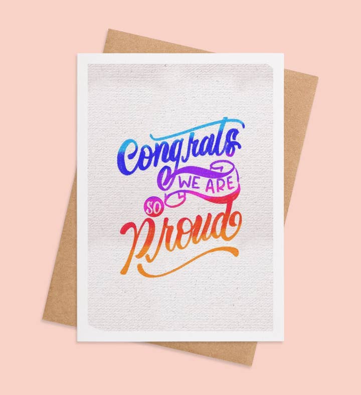 Proud To Stand Tall Congratulations Greeting Card Image