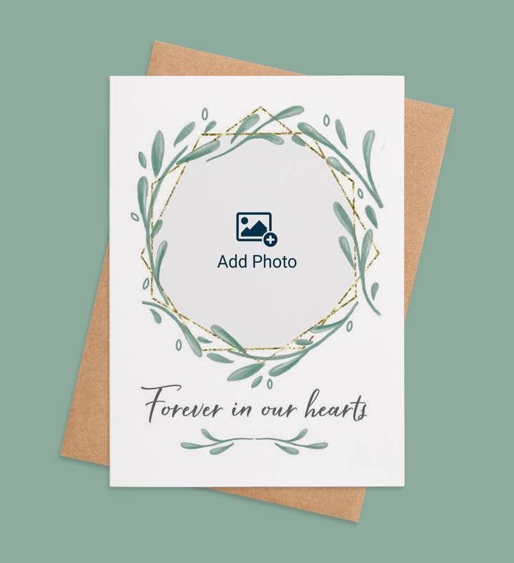 Eternal Embrace Pet Sympathy Photo Greeting Card Image