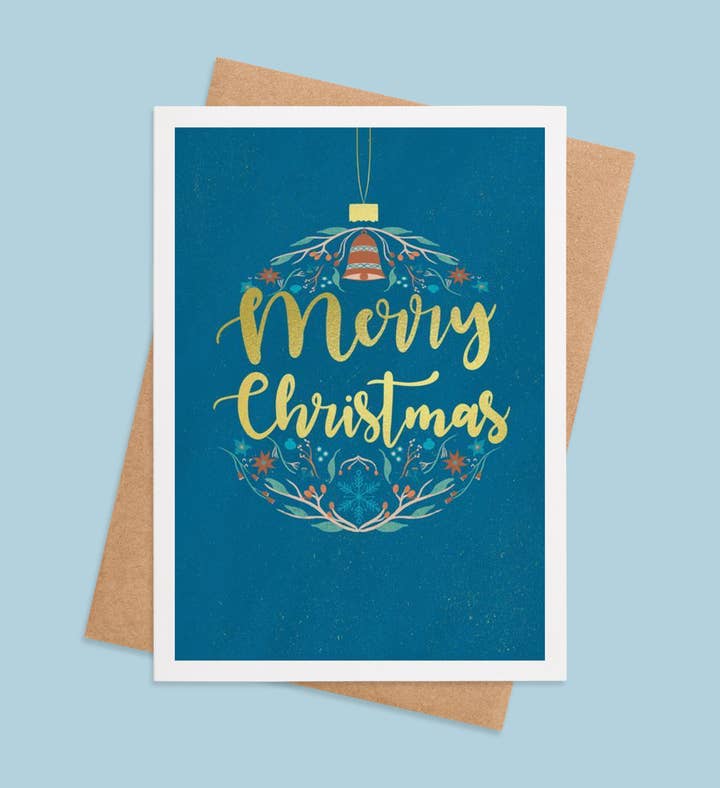 Whimsical Winter Wishes Christmas Greeting Card Image