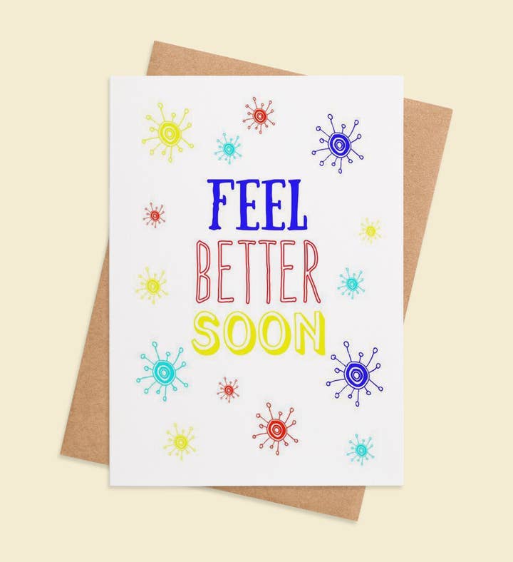 Sprightly Recovery Wishes Get Well Greeting Card Image