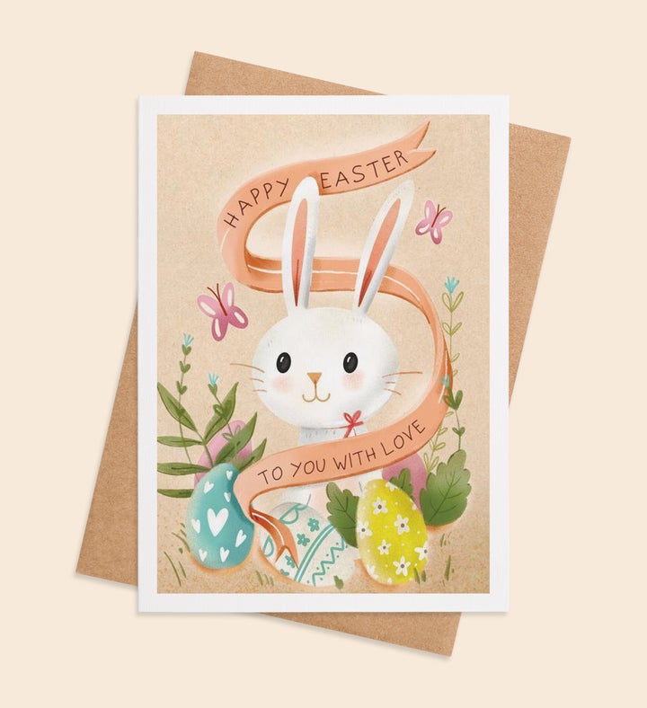 Bunny Kisses & Wishes Greeting Card
