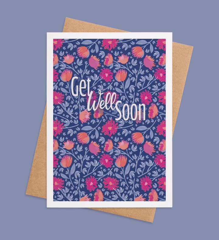 Blooms Of Wellness Get Well Greeting Card Image