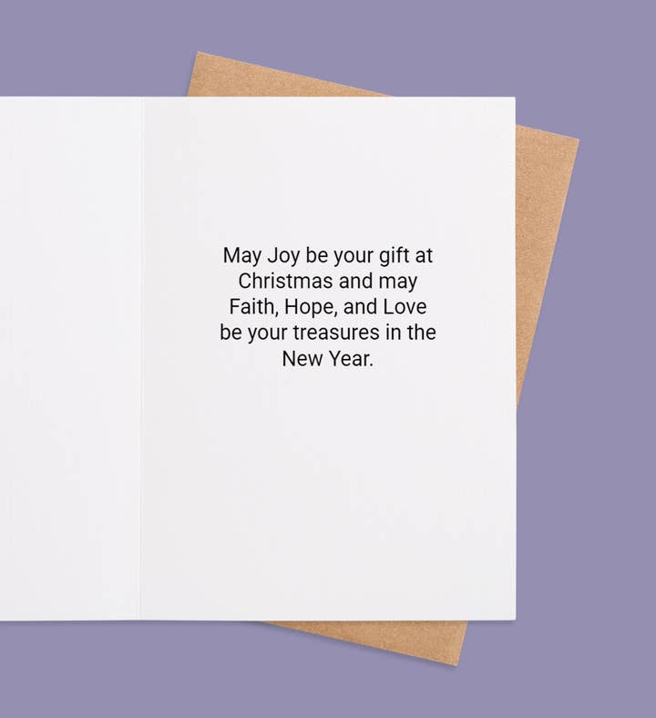 Starry Night Of Goodwill Christmas Greeting Card Inside Image