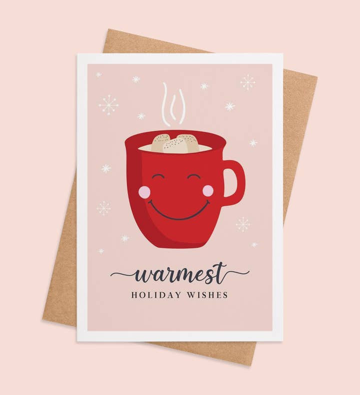 Hot Cocoa Joy Christmas Greeting Card Image