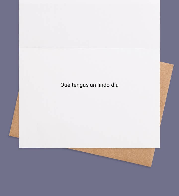 Starry Navidad Wishes Christmas Greeting Card Inside Image