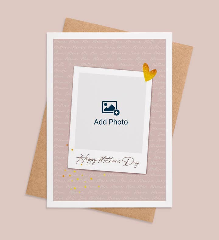 Heartfelt Memories Mothers Day Photo Greeting Card Image