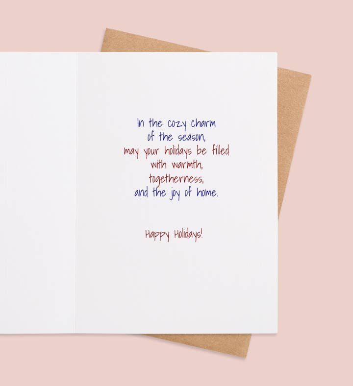 Home For The Holidays Christmas Photo Greeting Card Inside Image