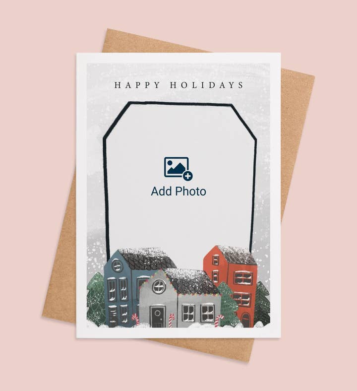 Home For The Holidays Christmas Photo Greeting Card Image