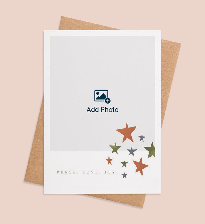 Stars Of Serenity Christmas Photo Greeting Card