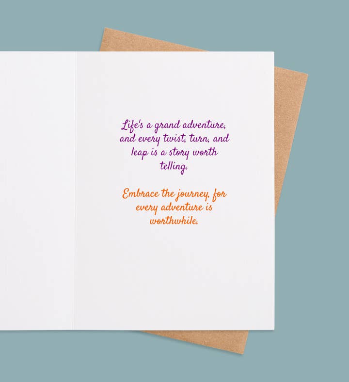 Balloons Of Life Adventure Graduation Greeting Card Inside Image