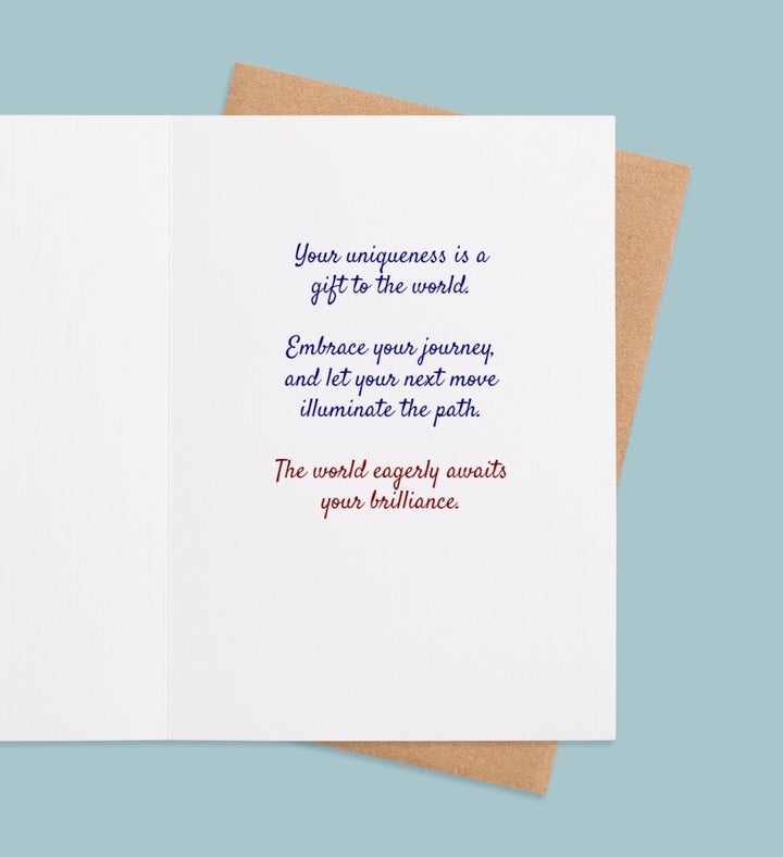 Illuminate Your Journey Graduation Greeting Card Inside Image