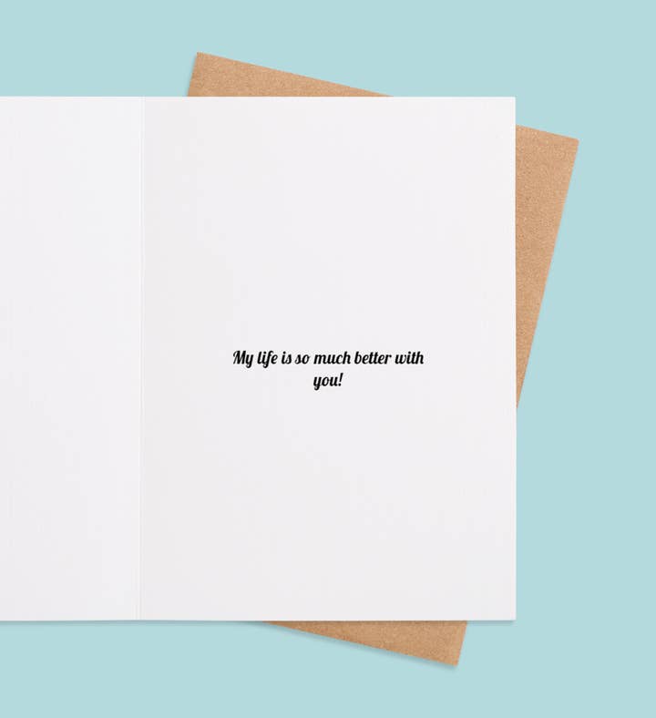 Wholehearted Devotion Anniversary Greeting Card Inside Image