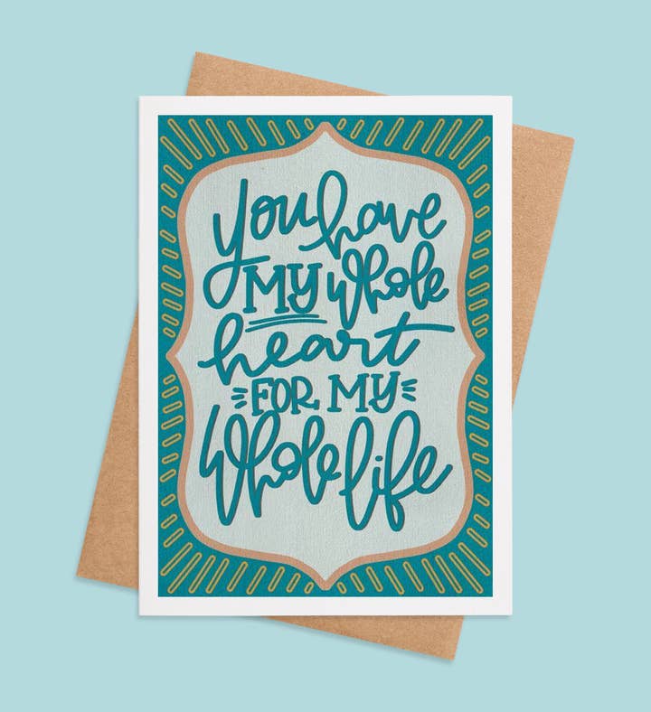 Wholehearted Devotion Anniversary Greeting Card Image