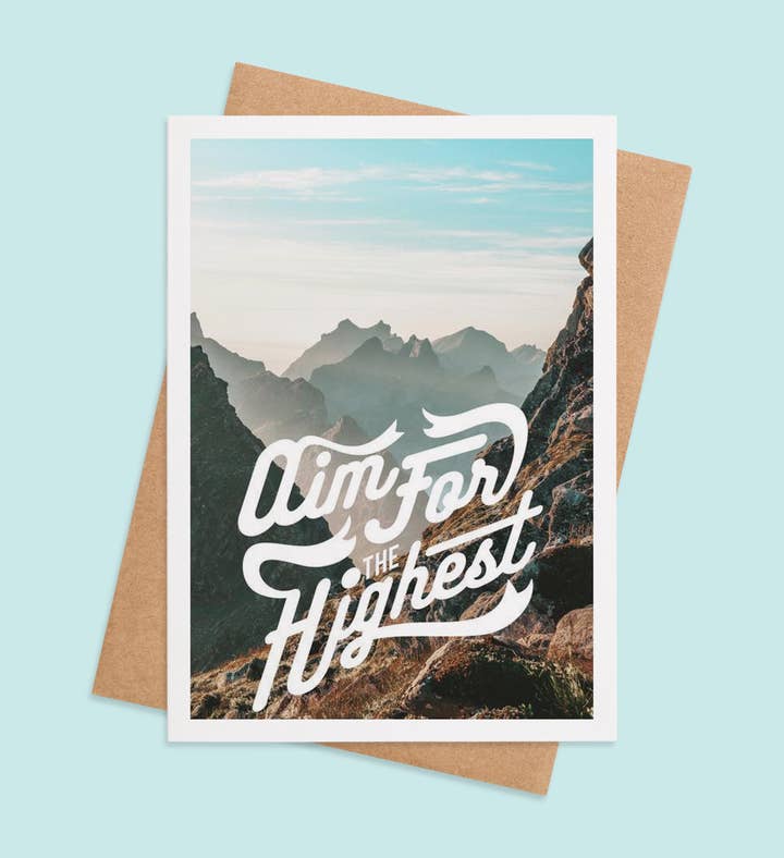 Ascend To Greatness Graduation Greeting Card Image