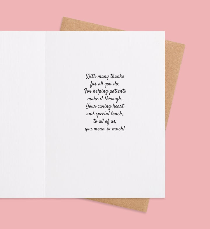 Nurses Heartbeat Cheers Nurses Week Greeting Card Inside Image