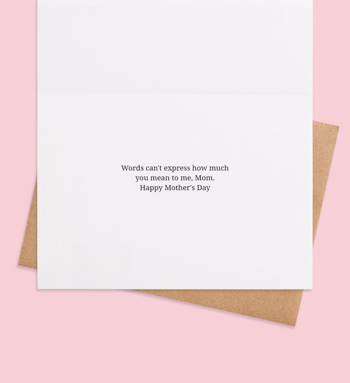 Motherembrace Mothers Day Greeting Card Inside view