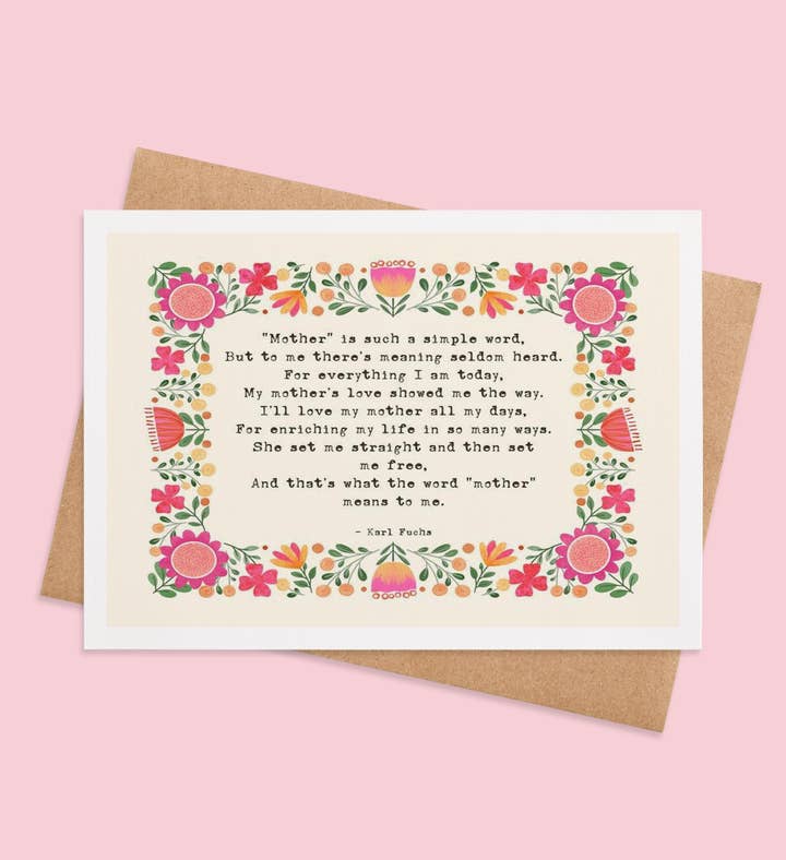 Motherembrace Mothers Day Greeting Card Image