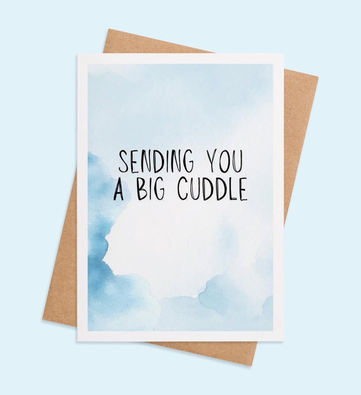 Cuddle Cloud Wishes Friendship Greeting Card Image