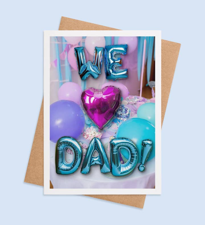 Dazzling Dad Celebration Birthday Greeting Card Image