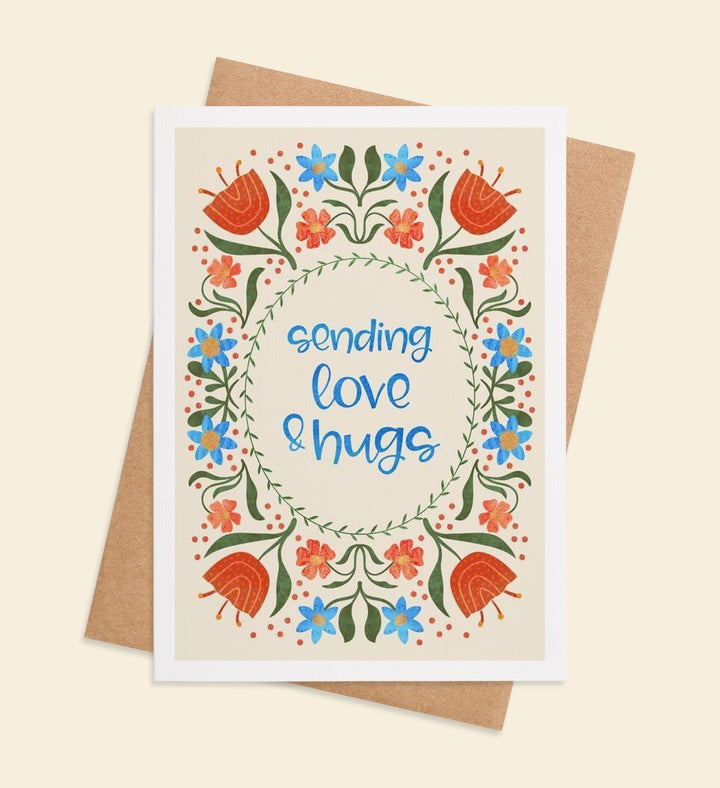 Hugs & Heartfelt Healing Get Well Greeting Card