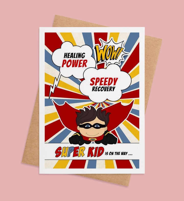 Super Healing Hero Get Well Greeting Card