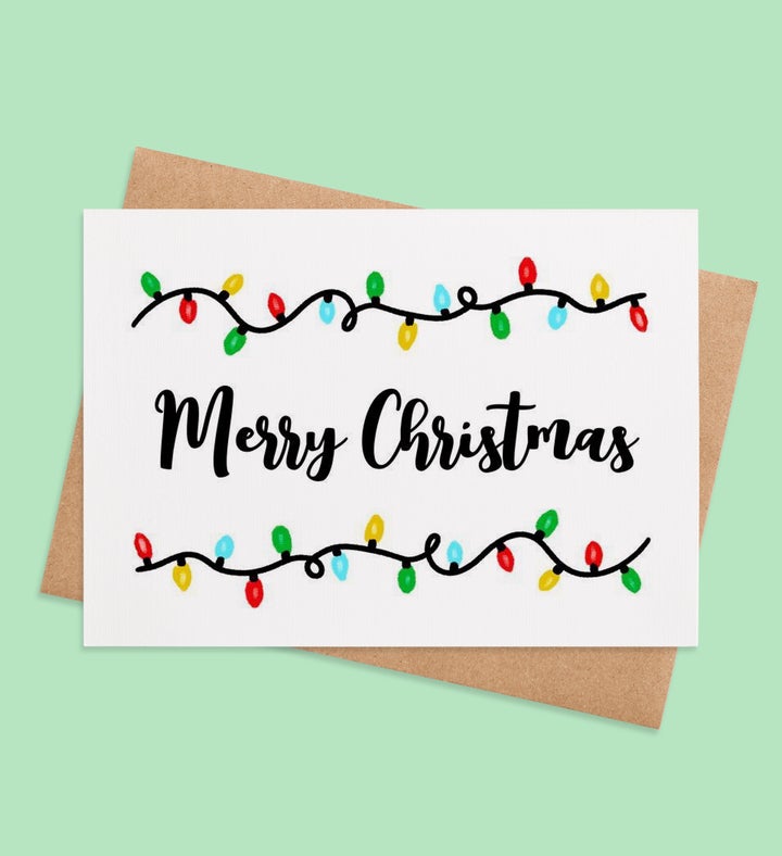 Twinkling Cheer Christmas Greeting Card