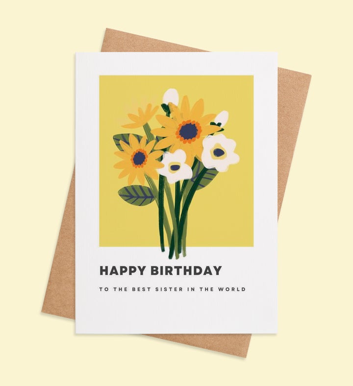 Sisterly Sunshine Birthday Greeting Card