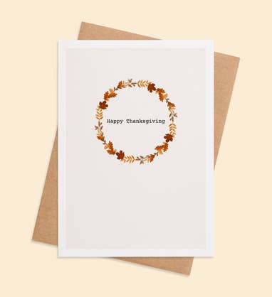 Gratitude Gathered Thanksgiving Greeting Card