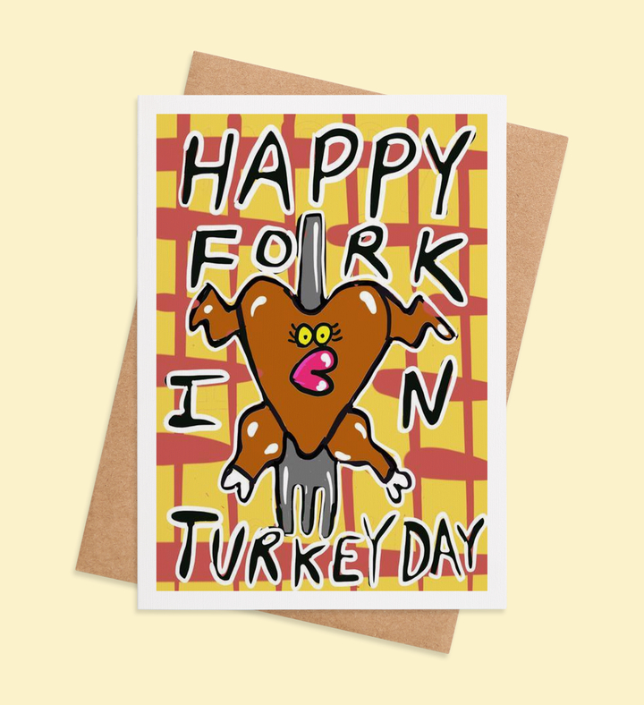 Fork-tastic Feast Greeting Card