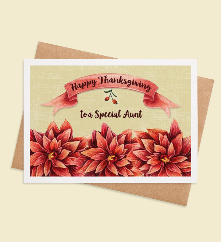 Harvest Blossoms Gratitude Greeting Card