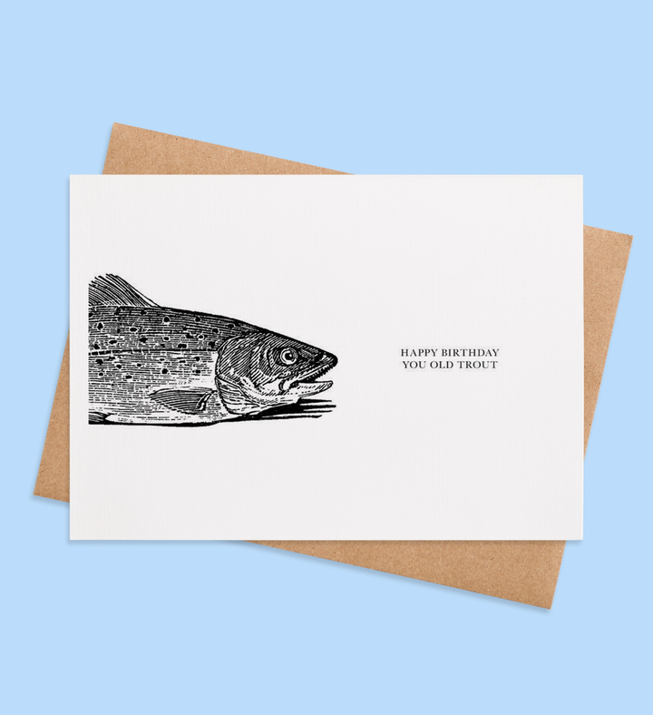 Troutfully Yours Birthday Wishes Greeting Card