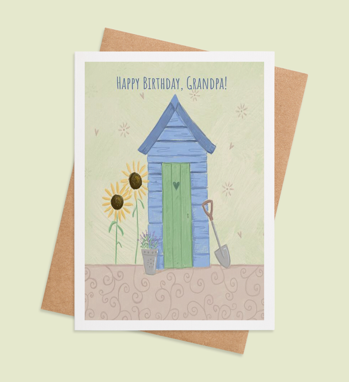 Grandpa's Garden Haven Greeting Card