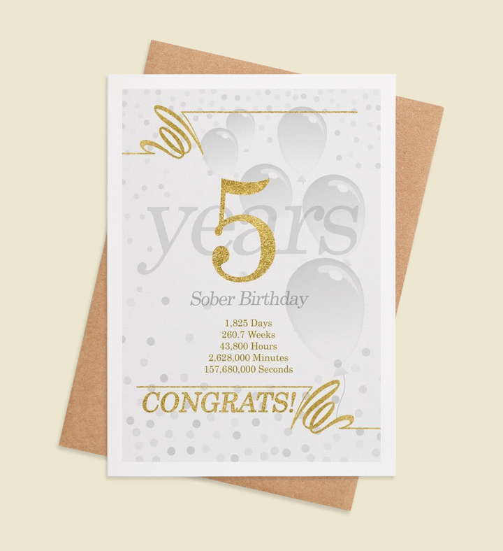 Golden Milestone Celebration Greeting Card Image