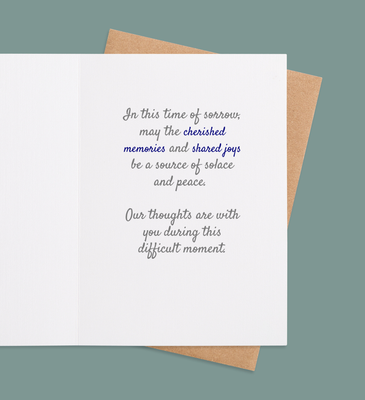 Branches of Solace Greeting Card Inside Image