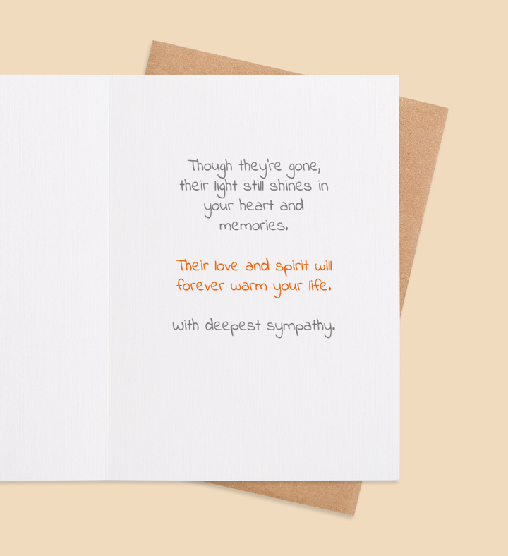 Eternal Flame of Memory Greeting Card Inside Image