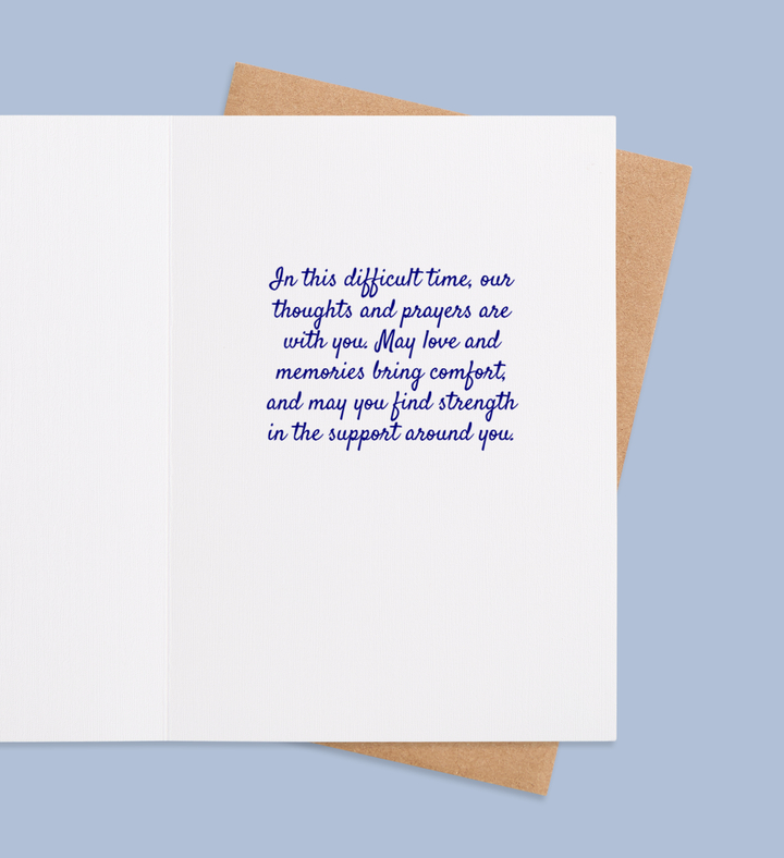 Radiant Comfort Greeting Card Inside Image
