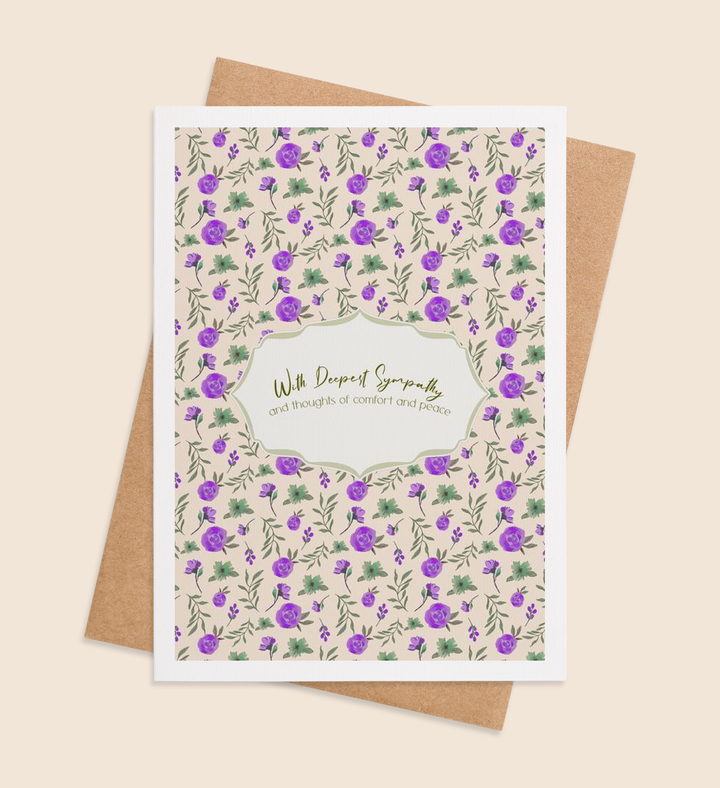 Sympathy's Blossom Greeting Card Image