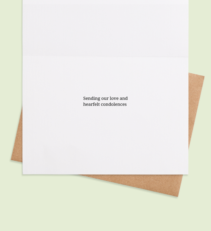 Eternal Blossoms of Love Greeting Card Inside view