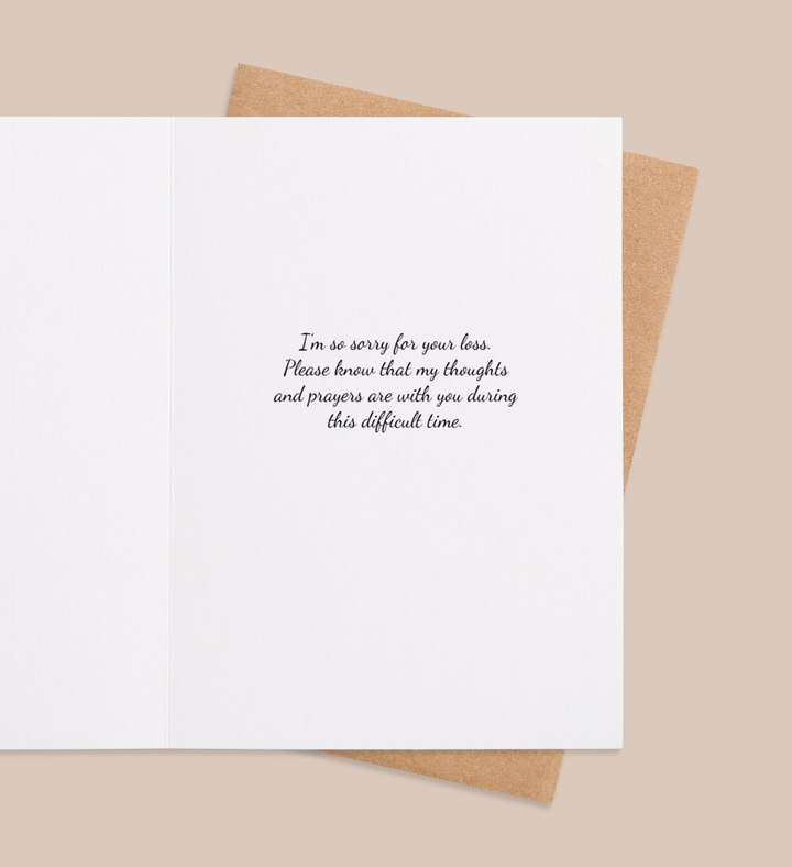 Whispers of Consolation Greeting Card Inside Image