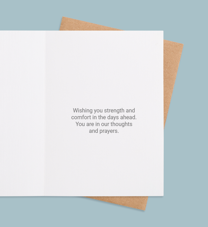 Lilies of Solace Greeting Card Inside view