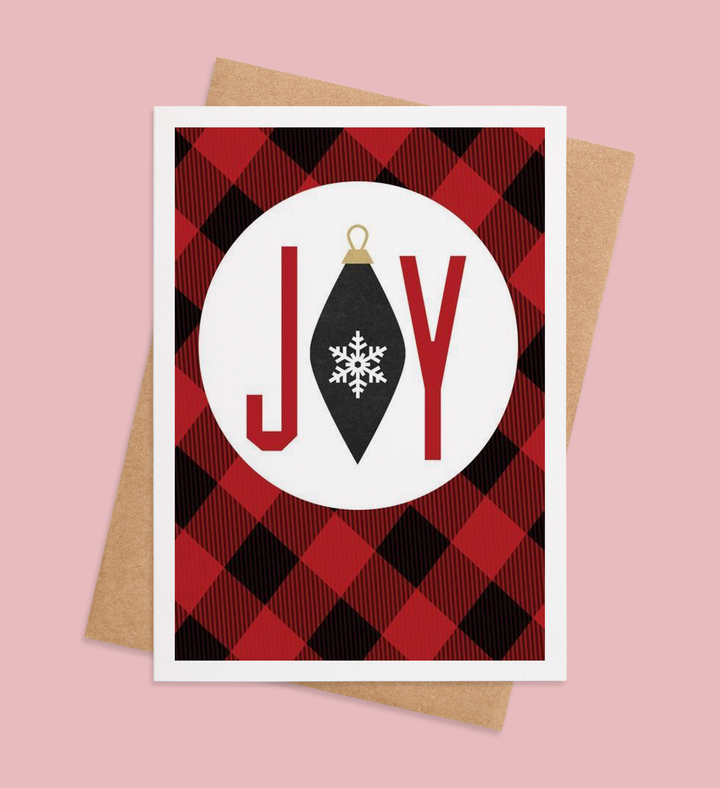 Plaid-tastic Holiday Cheer Greeting Card