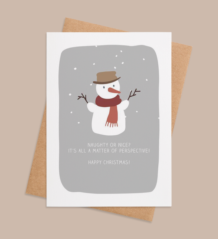 Perspective's Frosty Reminder Greeting Card
