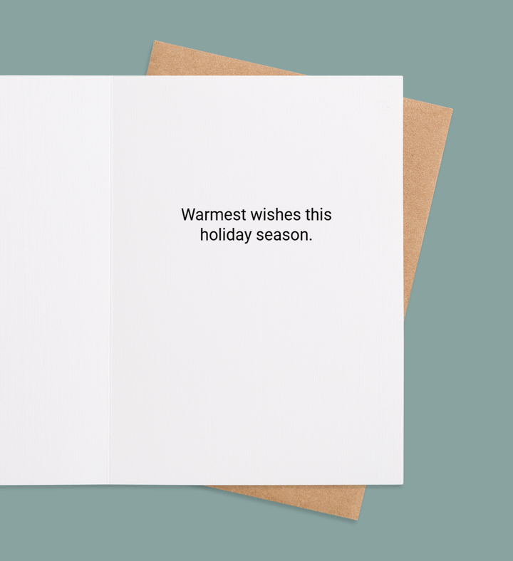 Festive Frame of Joy Greeting Card Inside Image