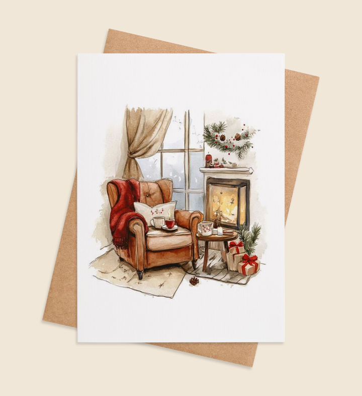 Hearthside Dreams Greeting Card
