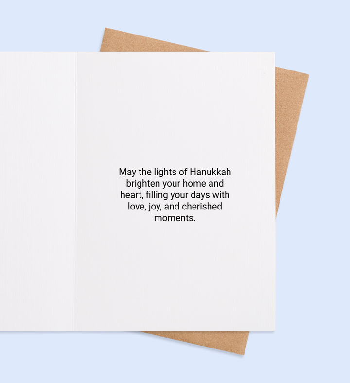 Radiance of Hanukkah Greeting Card Inside Image