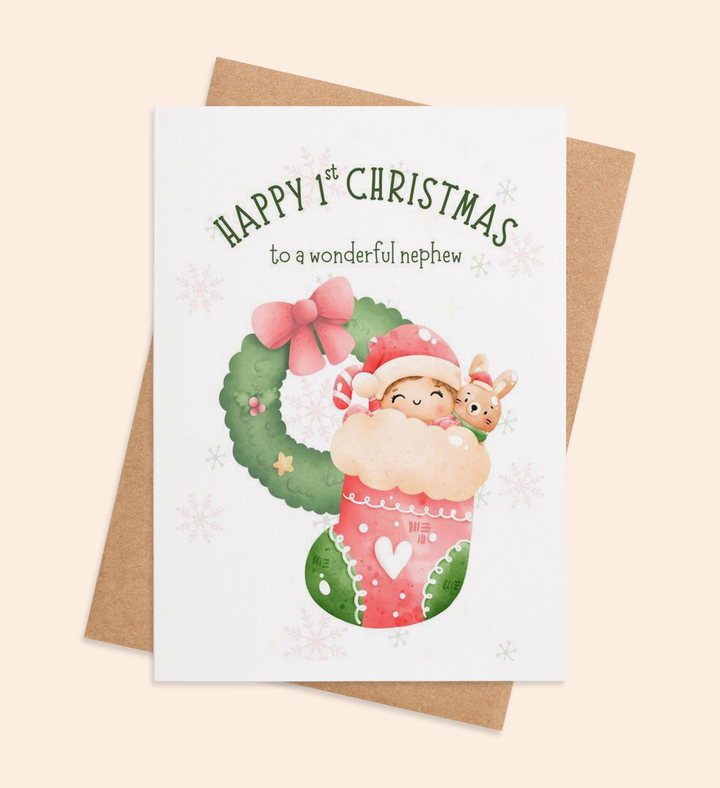 Santa's Little Nephew Greeting Card