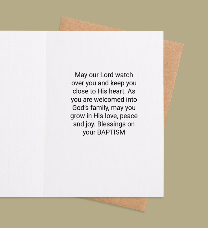 Golden Cross Baptism Blessings Inside Image